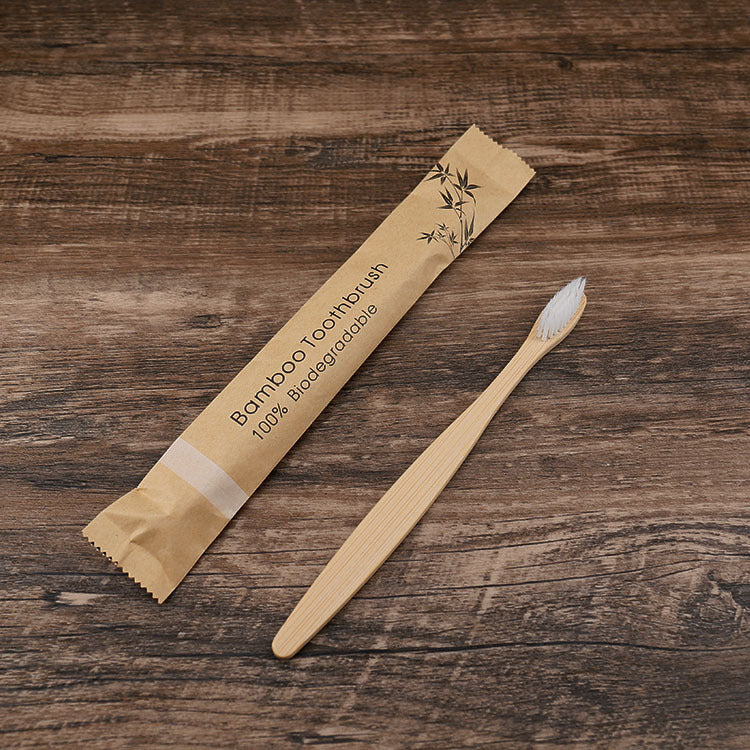 New 10Pcs Colorful Toothbrush Natural Bamboo