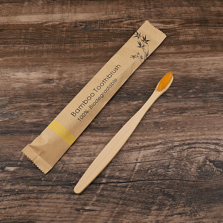 New 10Pcs Colorful Toothbrush Natural Bamboo