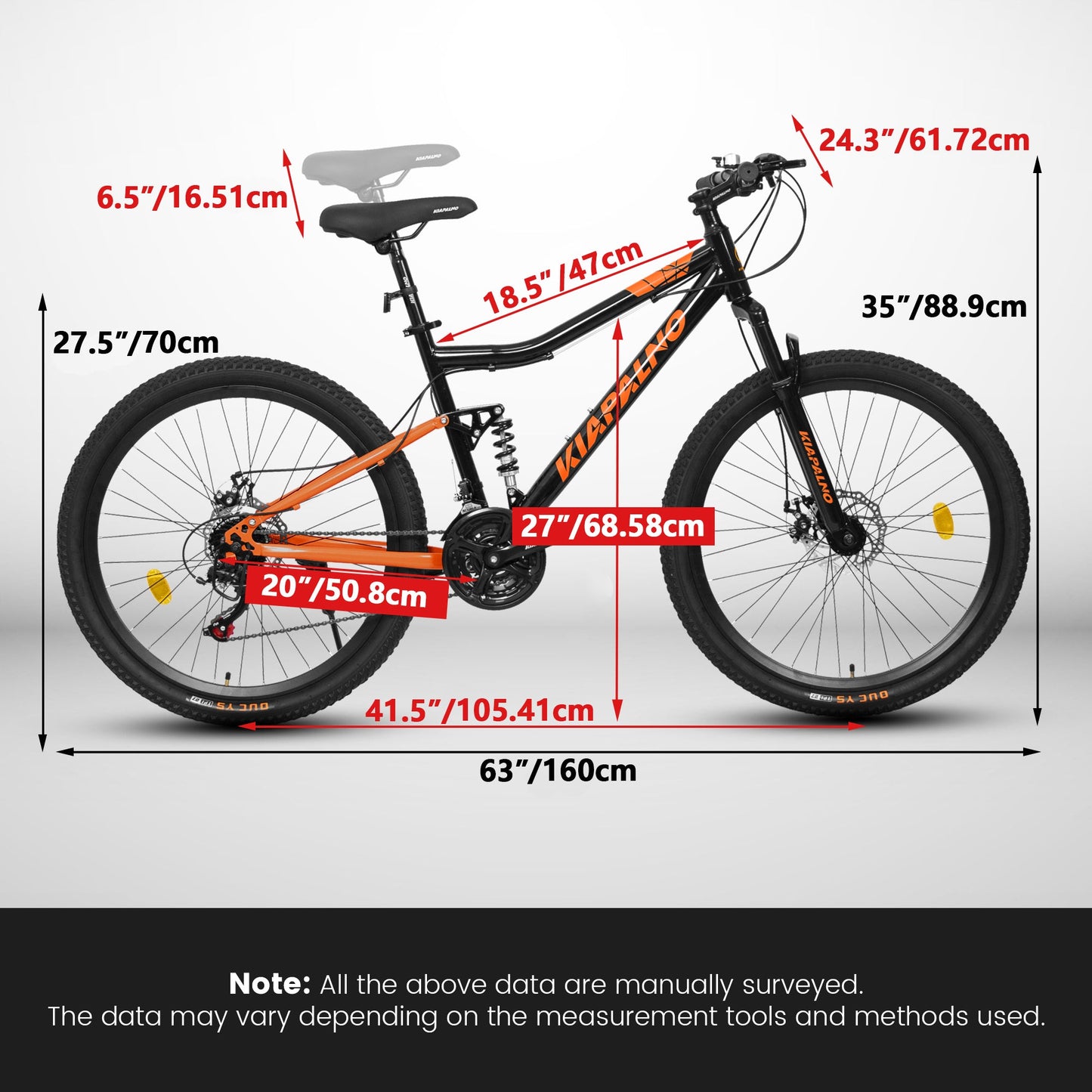 NEW A26336-26 Inch steel Frame Shock Fork Plus Shock Absorber 21-speed Unisex Mountain Bike