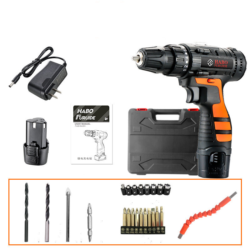 NEW 12V Lithium Electric Drill Rechargeable Multifunctional Household Electric Screwdriver