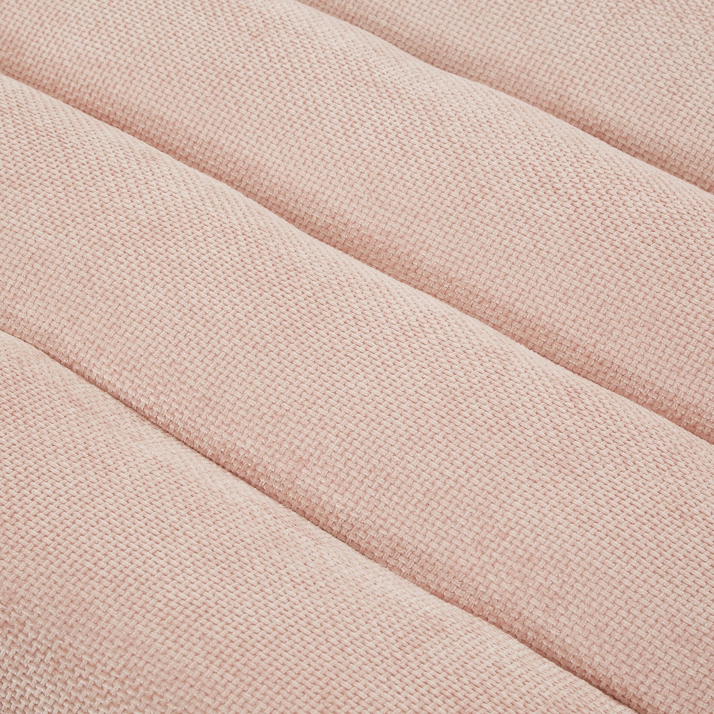 NEW Modern Pink Chenille Upholstered 57.1’ Chaise Lounge Sofa Bed with Adjustable Backrest and LED Light Strip