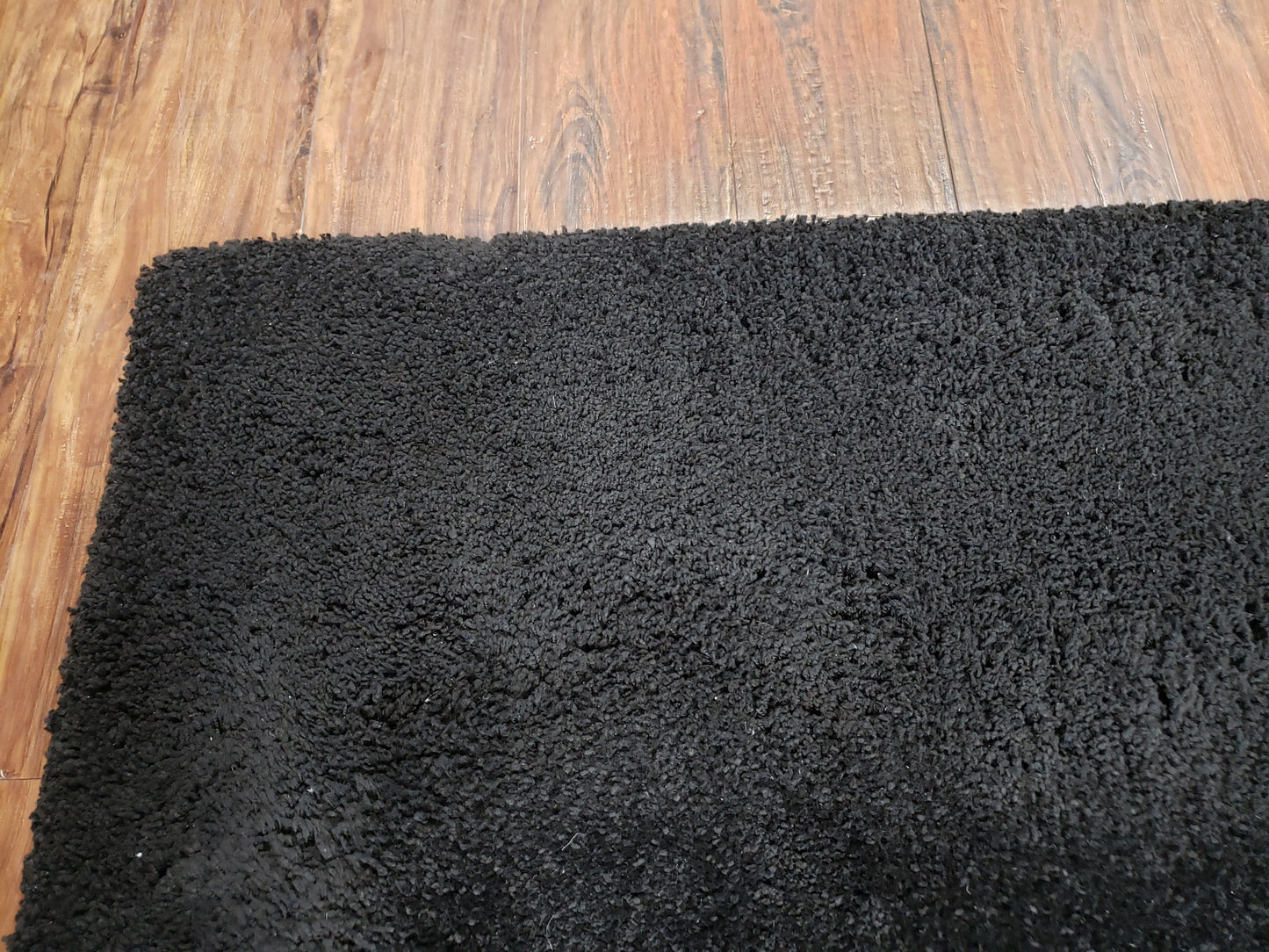 USED Black Shag Rug 8x10, Savafieh Milan Fluffy Black Carpet, Room Sized Shag Rug, Modern Contemporary Rug, Soft Living Room Rug, Bedroom Rug