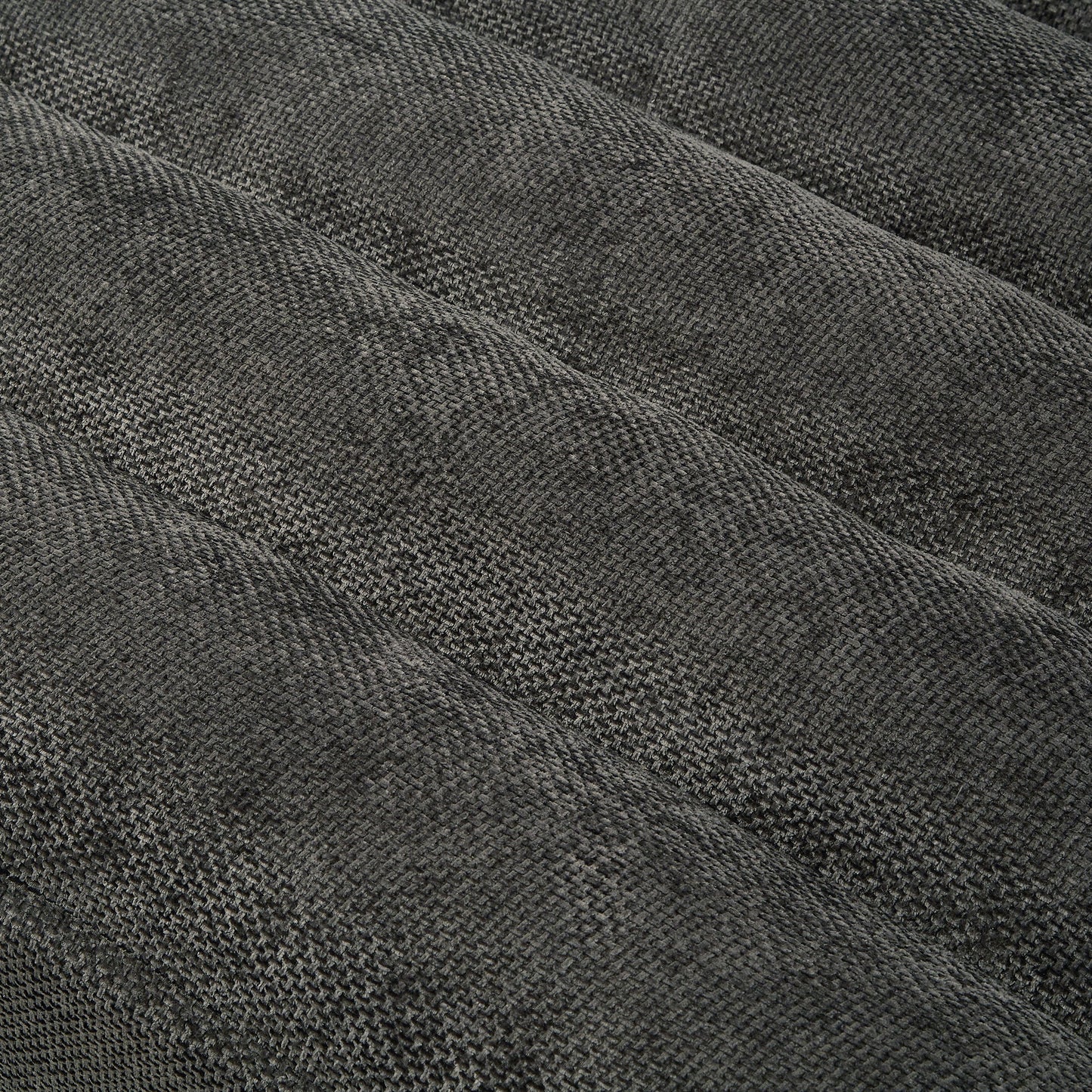 NEW  Grey Chenille LED Light Strip Upholstered Modern Chaise Lounge Sofa Bed