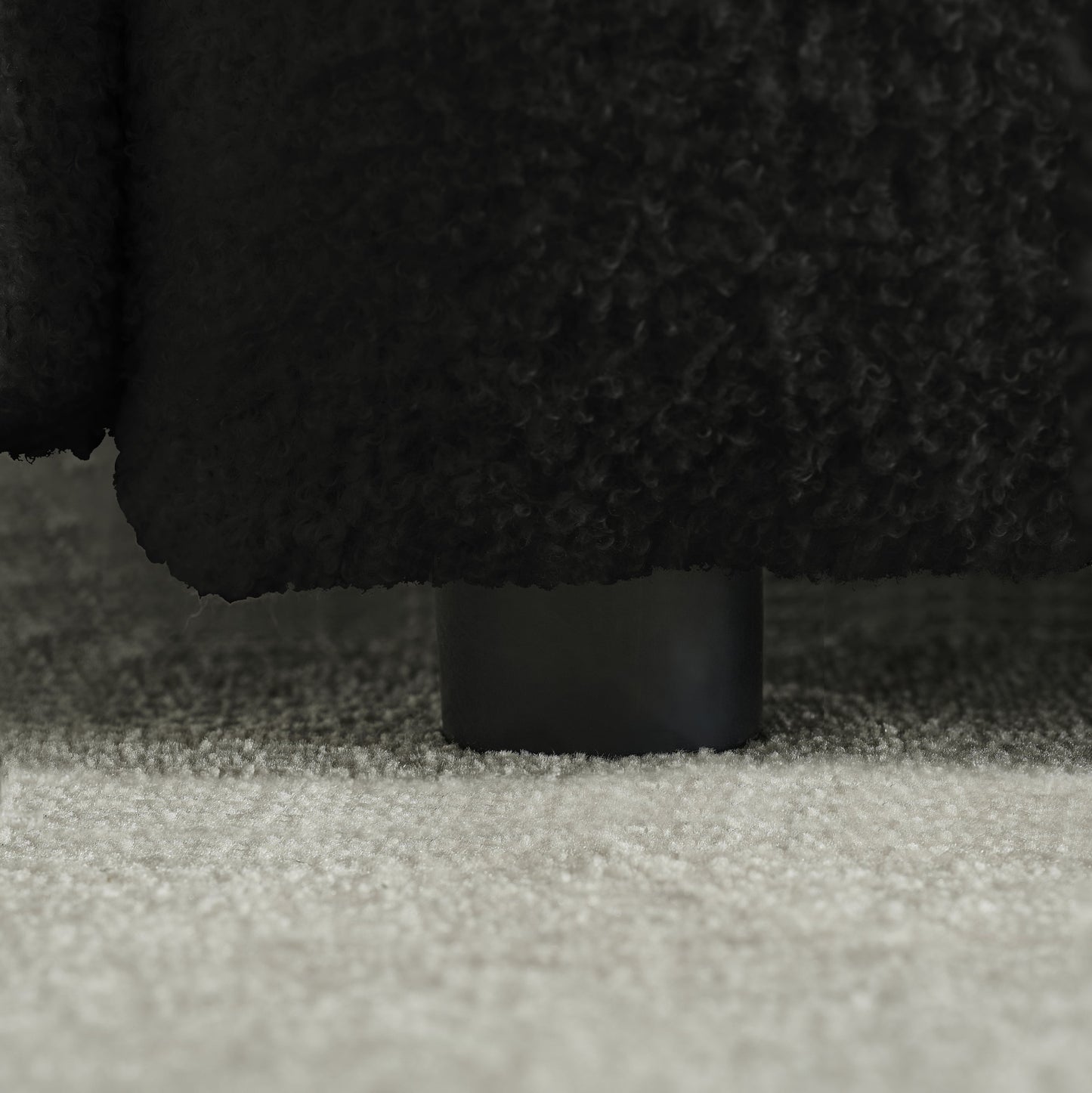 NEW 80.7 inch Premium Teddy Fabric Solid Wood Frame 3 Seat Oversized Upholstered Chair Sofa with 3 Back Pillows and 3 Back Cushions