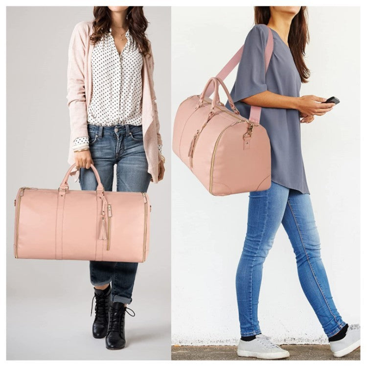 New Large Capacity Travel Duffle Bag Women's Handbag Folding Suit Bag Waterproof Clothes Totes
