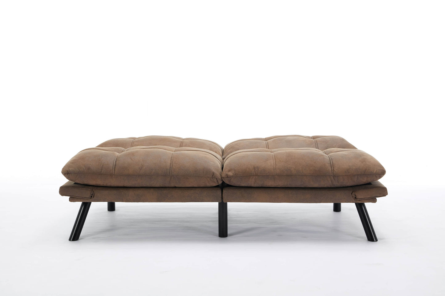 NEW Leatehr Feeling Brown Convertible Folding Modern sofa Bed