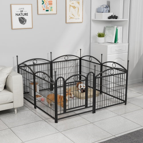 NEW Heavy Duty Indoor Outdoor 24in 8 Panel Metal Pet Dog Playpen Cage