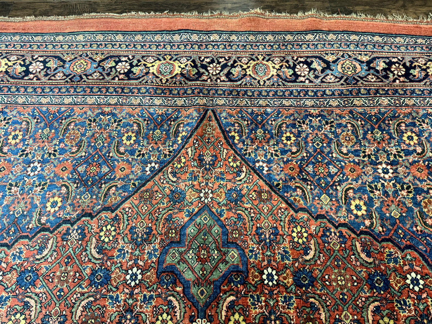 USED Antique Persian Bijar Rug 7x15