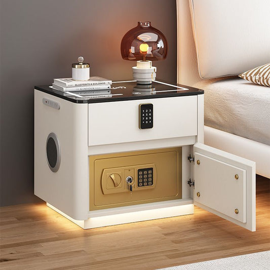 NEW Home Bedroom Multi-functional Smart Safe Bedside Table Wireless Integrated Charging Safe