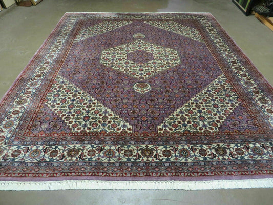 USED 8' X 10' Vintage Fine Handmade India Wool Rug Hand Knotted Carpet Detailed Nice