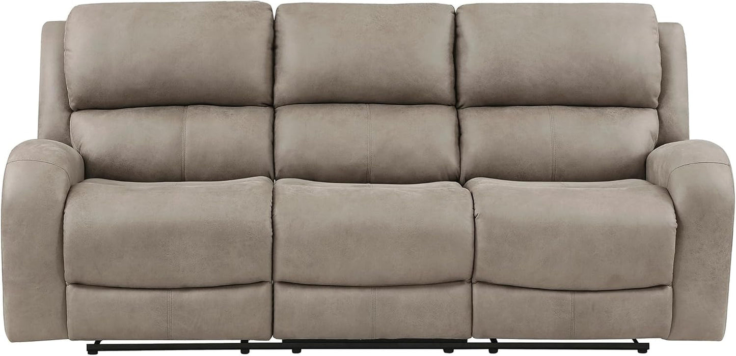 NEW 84.5 Inch Brown Recliner Couch Living Sofa Home Theater