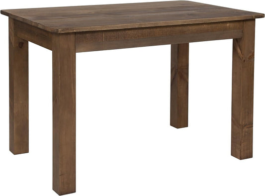 NEW Hercules 46x30 Antique Rustic Solid Pine Farm Dining Table