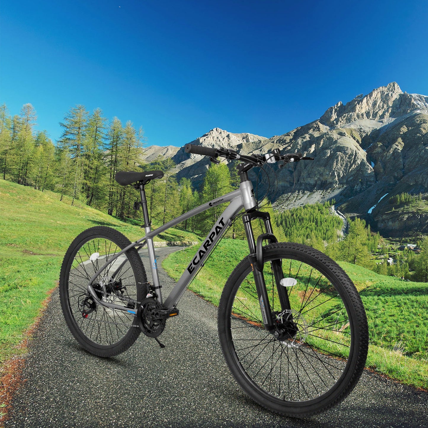 NEW A2757 27" Mountain Bike 21 Speed, Suspension Fork, Aluminum Frame Disc Brake, Mountain biking for both men and women.