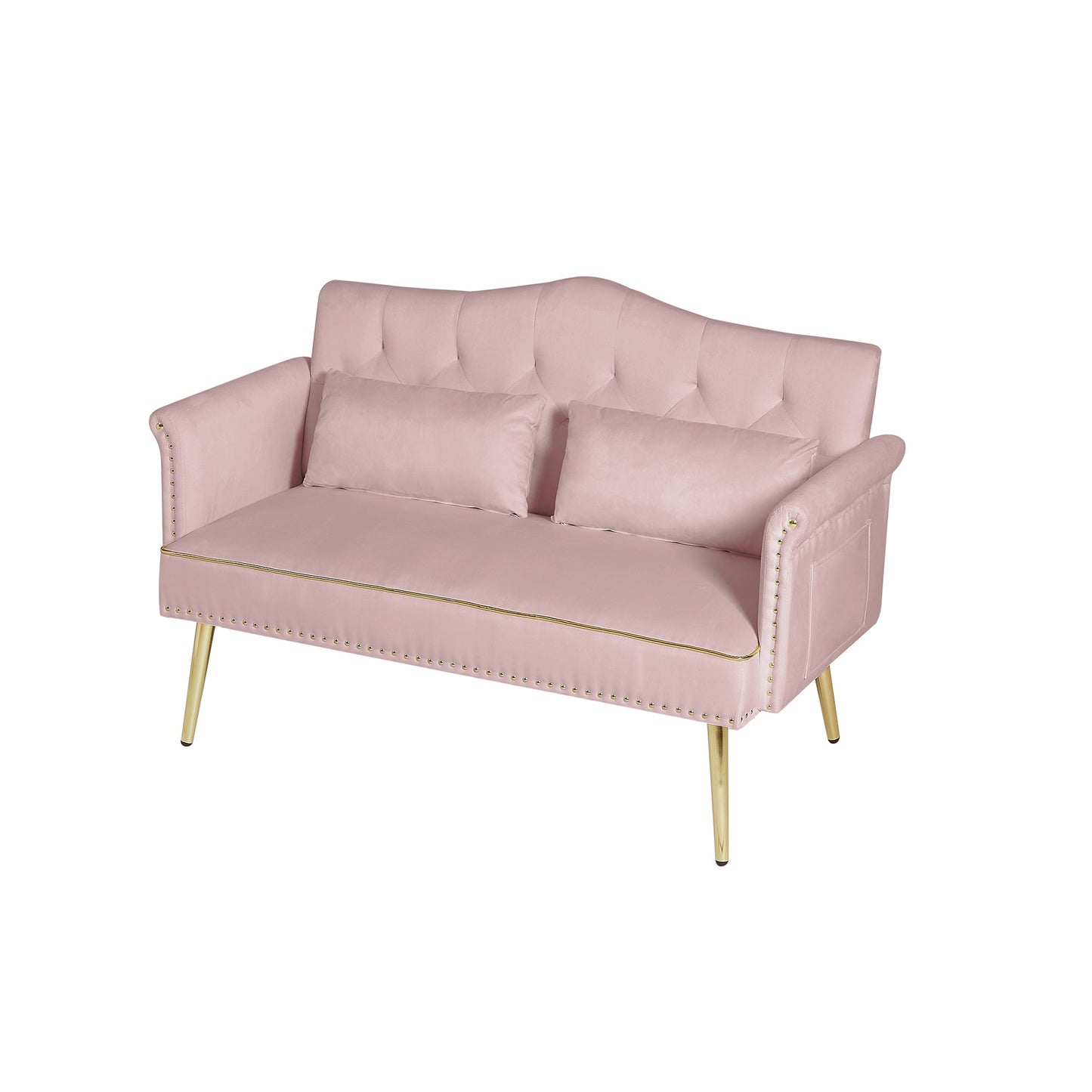 NEW Pink 2 Seater Loveseat Sofa Couch