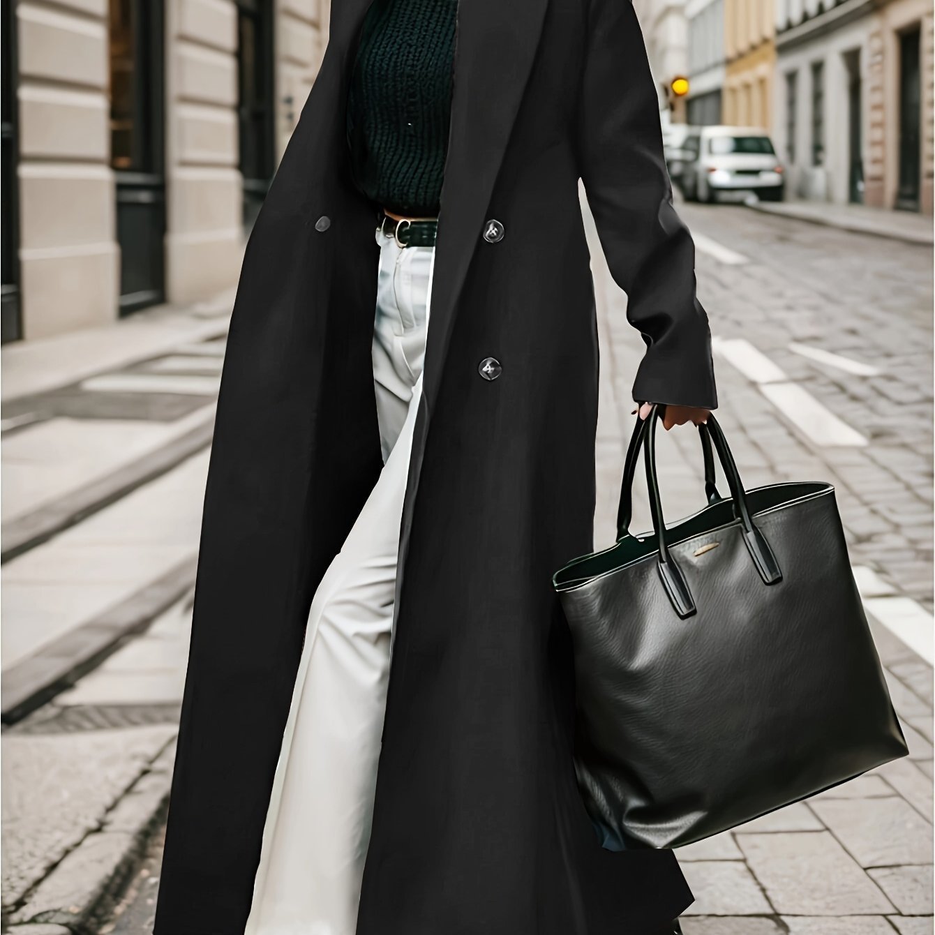 New Women's Double Breasted Trench Coat