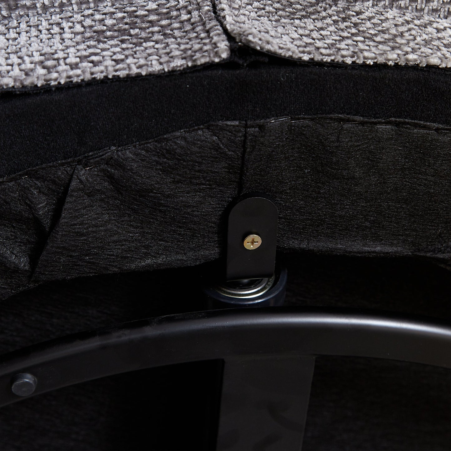 NEW 55''L Chenille Foam Single Swivel Fluffy Modern Sleeper 360 Degree Swivel Chair