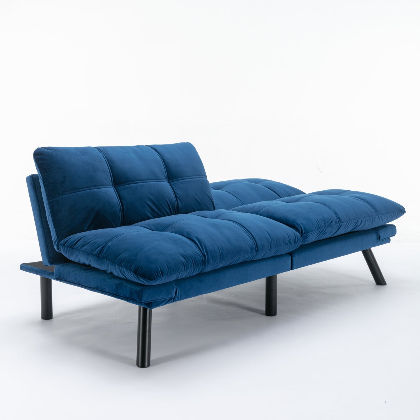 NEW Navy Blue Convertible Folding Modern Sofa Bed