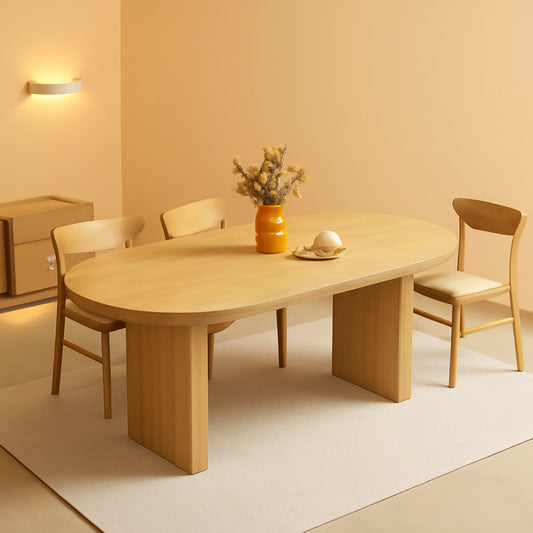 NEW 70.8 Inch Natural Dining Table For Kitchen And Dining Room