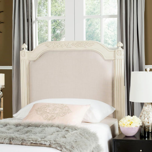 NEW Tufted Linen Rustic Beige Headboard for Twin Beds