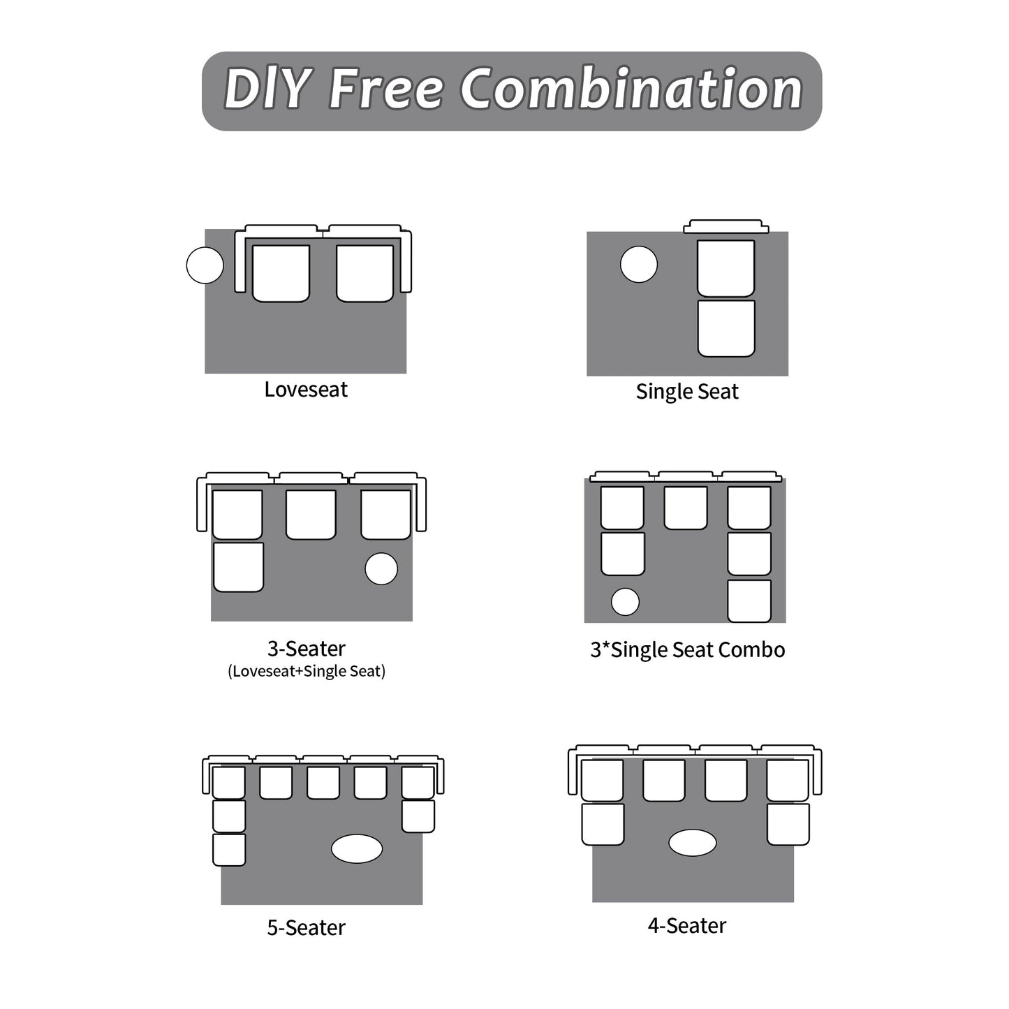 NEW Modern Black Corduroy Fabric Memory Foam Compressed Single Chaise Lounge Cloud Modular Sectional Sofa with Movable Ottoman