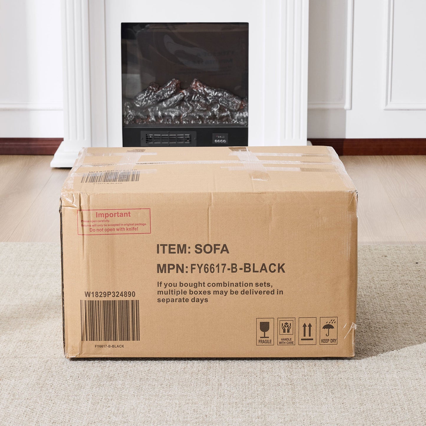 NEW 99*69' Modular Sectional Living Room Sofa Set, Modern Minimalist Style Couch, Upholstered Sleeper Sofa for Living Room, Bedroom, 2 PC Free Combination, Installation-free Sofa, L-Shape, Black