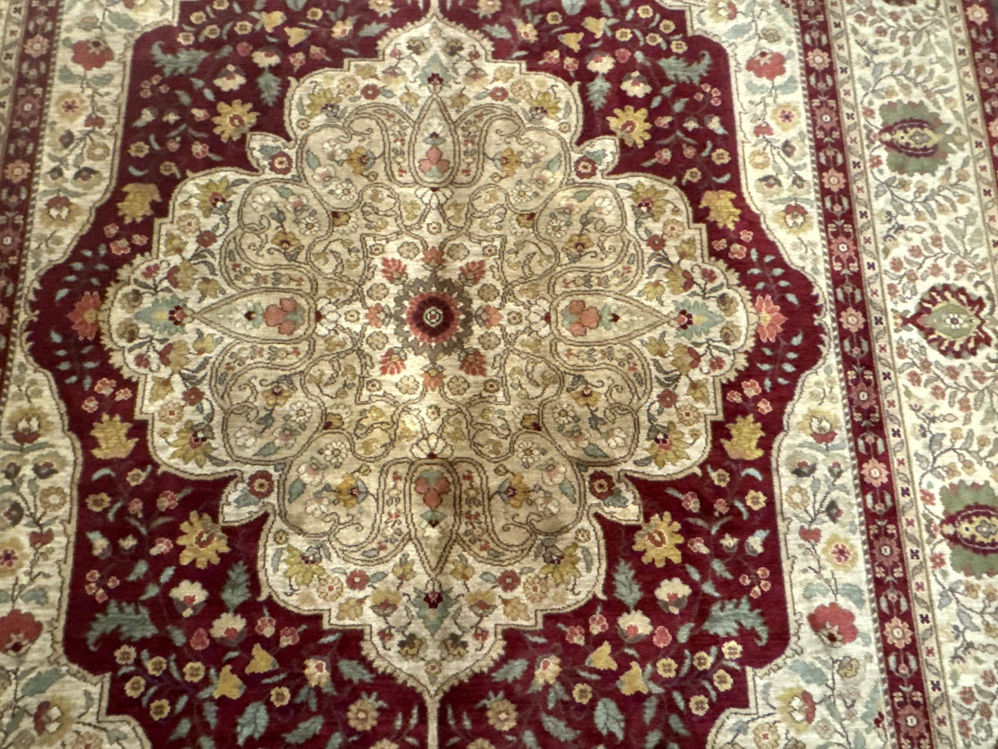 USED Karastan Rug 8.8 x 12, Antique Legends Royal Tabriz, Wool Pile, Vintage, Rare Design