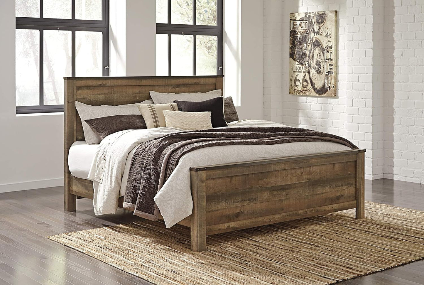 NEW Rustic King Headboard with Charming Plank Details