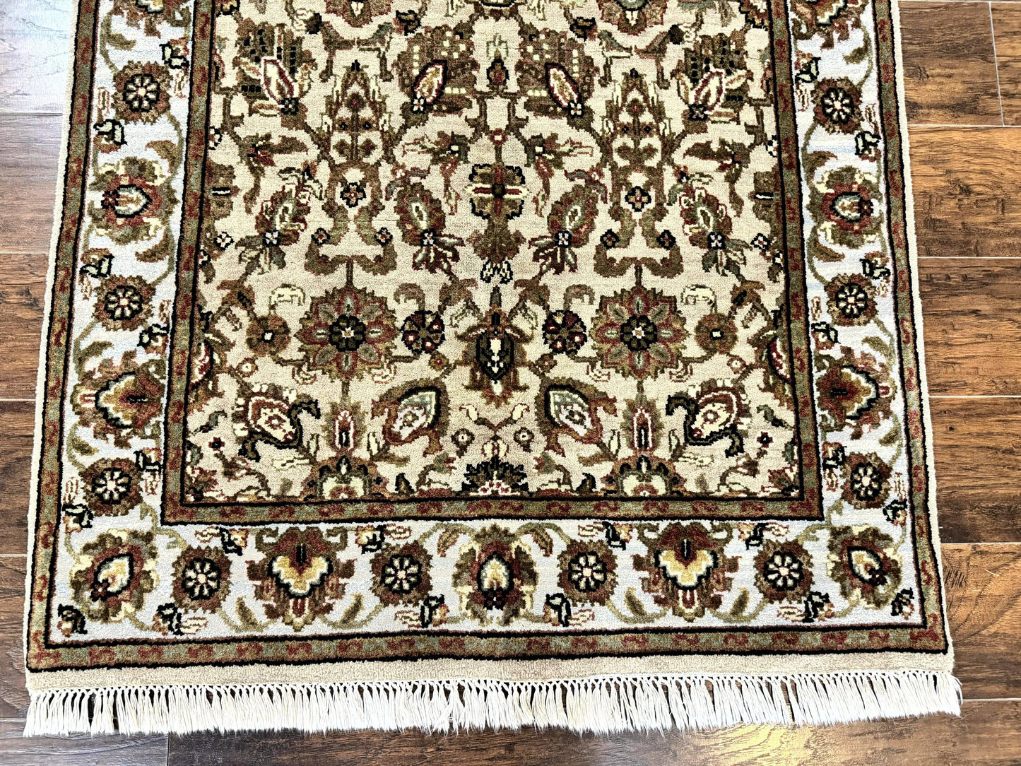 USED Pak Persian Rug 4x6, Floral Allover Vintage Oriental Carpet, Handmade Wool Rug