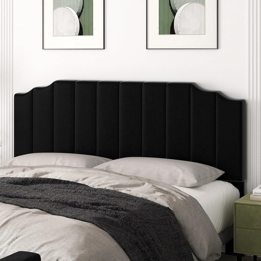 NEW Velvet King Size Wall Mounted Headboard for Adjustable Beds