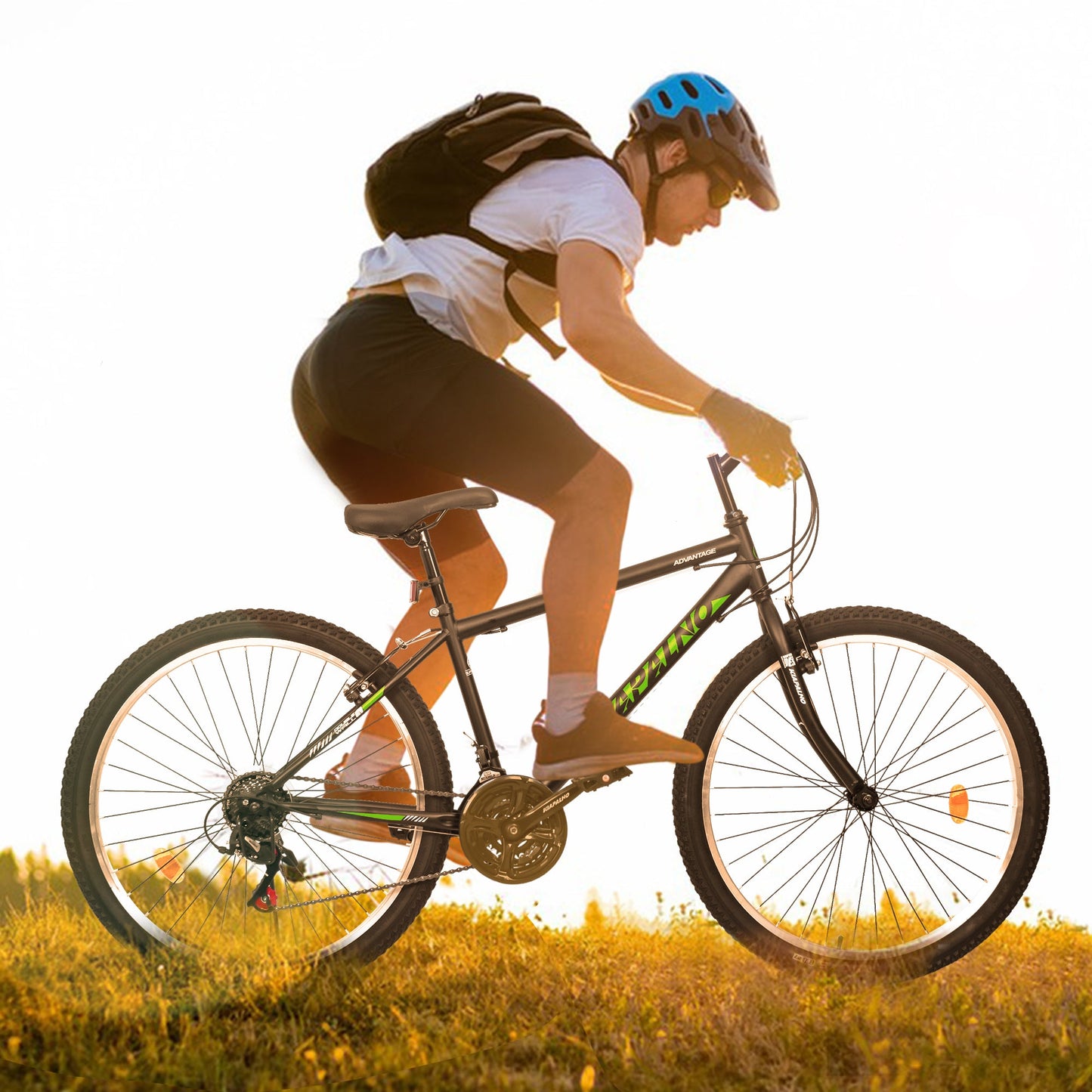 NEW A26338 26 Inch Carbon Steel Frame Mountain Bike,21-Speed Dual V-Brake, Adult and Teens Bicycle for Mountain