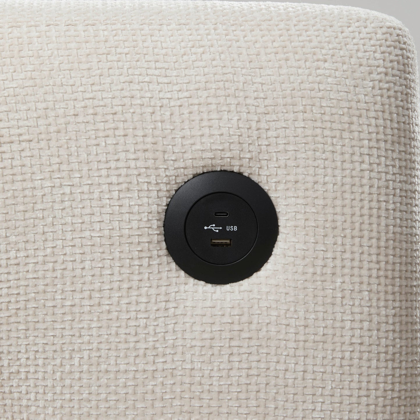 NEW 42*33' Single Sofa, Armchair with Wide Seat, Dual-port Charger, Pull-line & Tufted Design, High-density Foam, Suitable for Living Room & Apartment, Chenille, 2 Colors