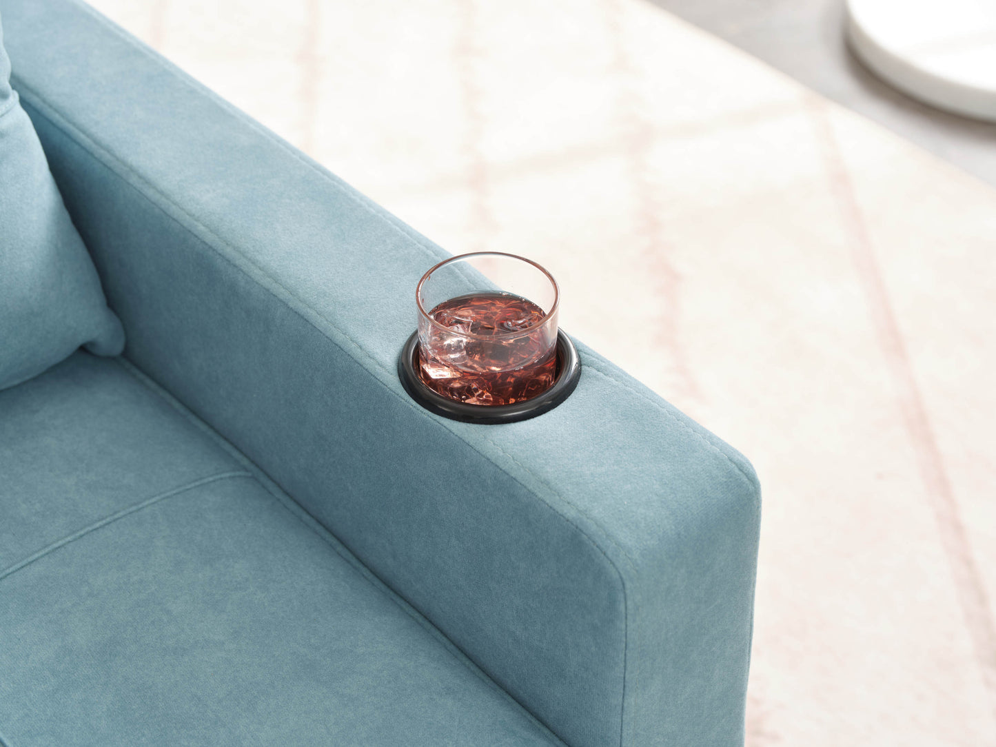 NEW Green Scratch Cloth Futon Chair Bed Convertible 3-in-1 Pull Out Sleeper Bed with USB Port