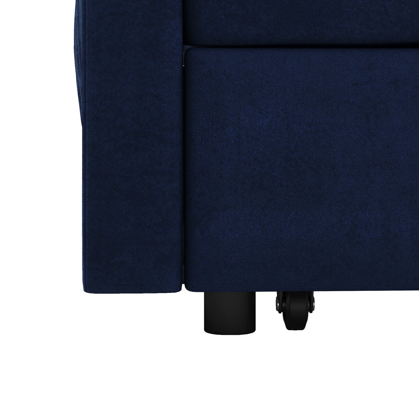 NEW Loveseats Sofa Bed with Pull-out Bed,Adjsutable Back-Blue