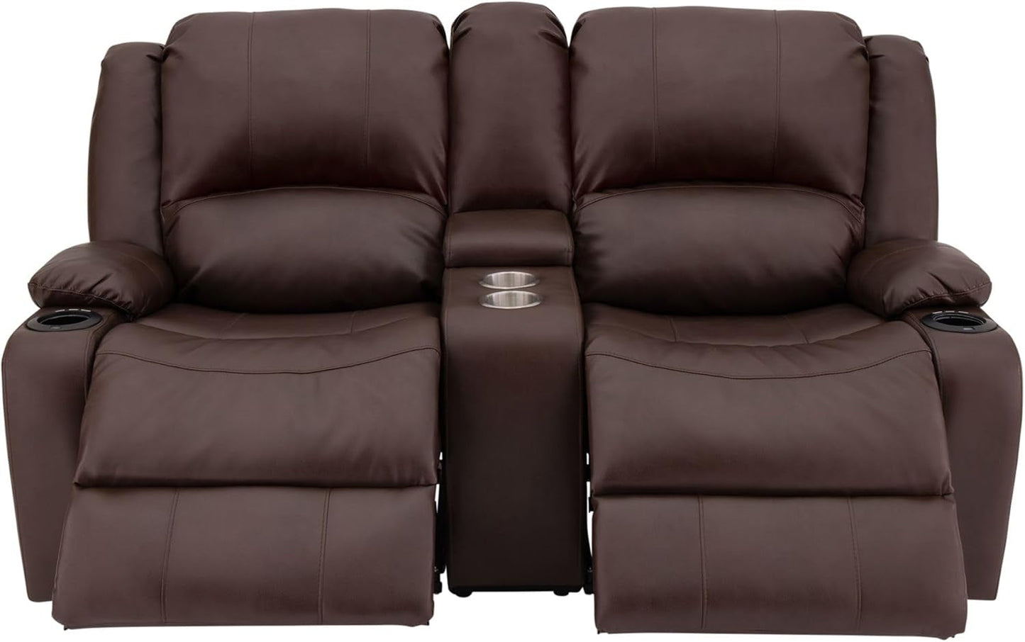 NEW 67 Inch Powered RV Wall Hugger Recliner Sofa Mahogany