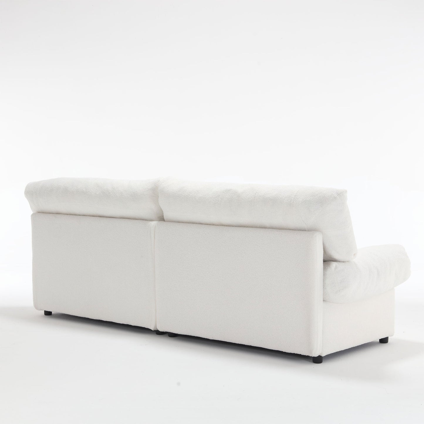 NEW Cloud Style Teddy Velvet Fabric Comfy Padded Sofa Couch