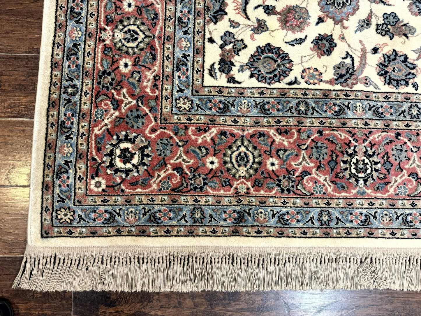 USED Karastan Rug 8.8 x 12, Ivory Rose Kashan #768, Wool Pile Karastan Carpet, Original 700 Series, Rare, Discontinued, Vintage