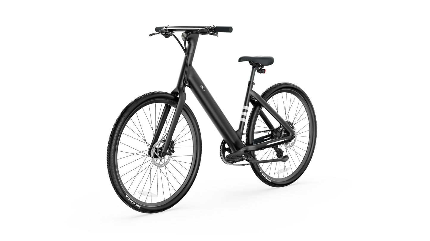 NEW Minimalist Fitness Step-through e-Bike w/ up to 62 miles Max Operating Range and 20 MPH Max Speed - Matte Black