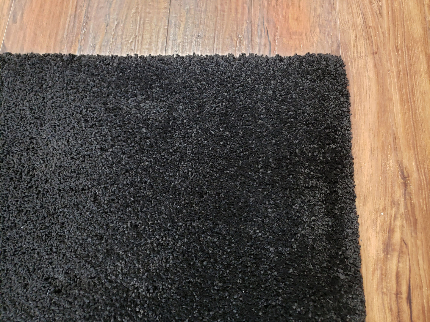 USED Black Shag Rug 8x10, Savafieh Milan Fluffy Black Carpet, Room Sized Shag Rug, Modern Contemporary Rug, Soft Living Room Rug, Bedroom Rug