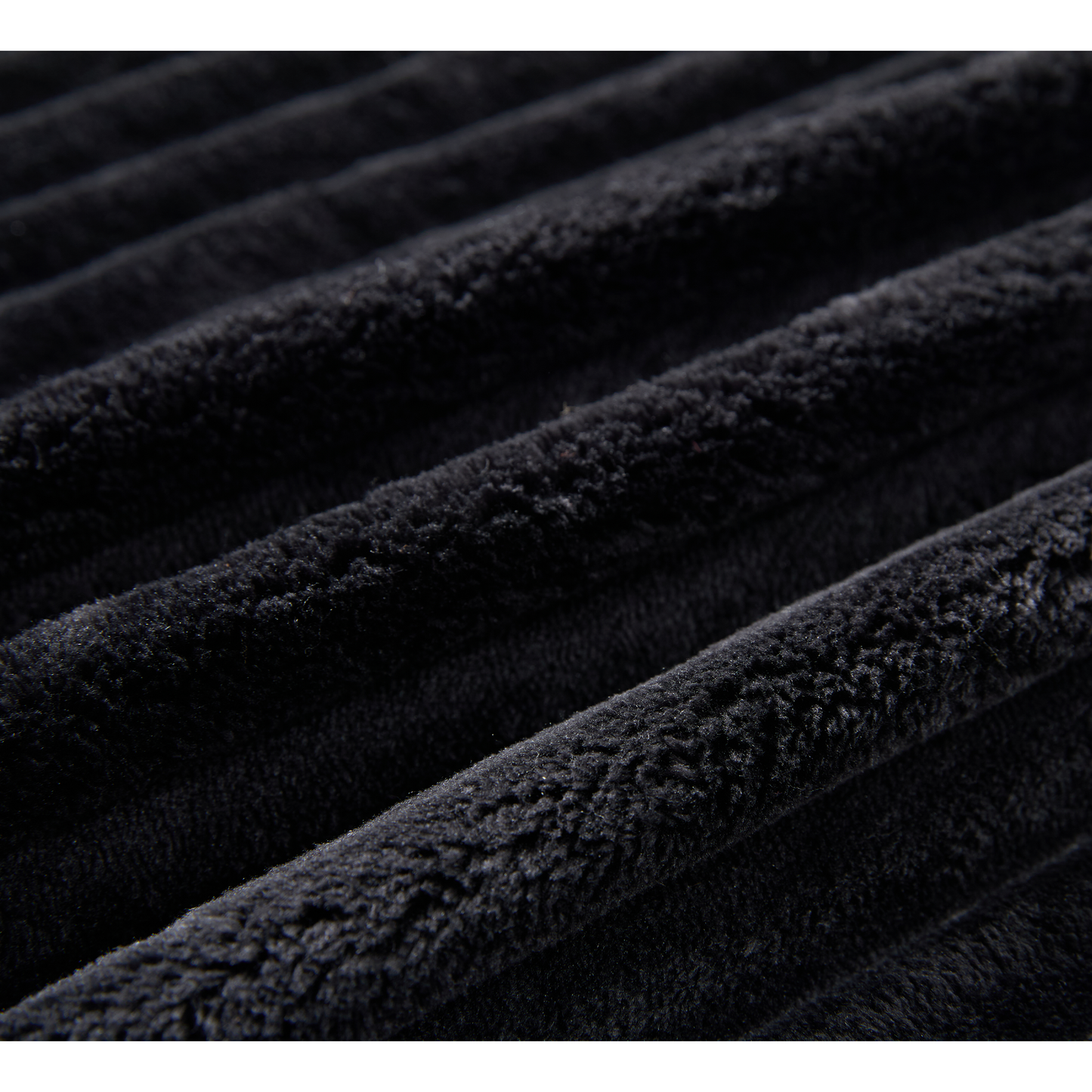 NEW Oversized Black Two-Piece Couch L Shaped Sofa Corduroy Right Chaise Daybed with Armrests Eight Throw Pillows