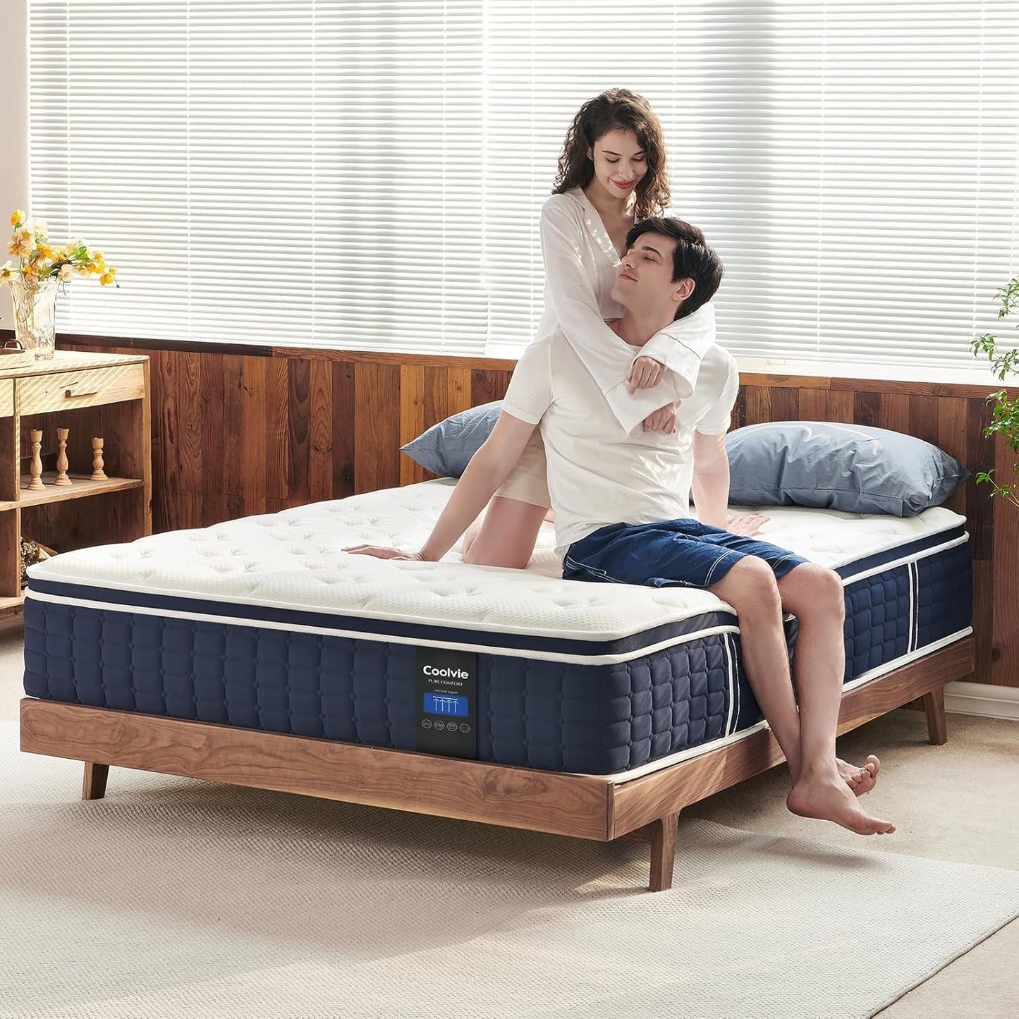 NEW Queen Size Thermoregulating Hybrid Memory Foam Mattress