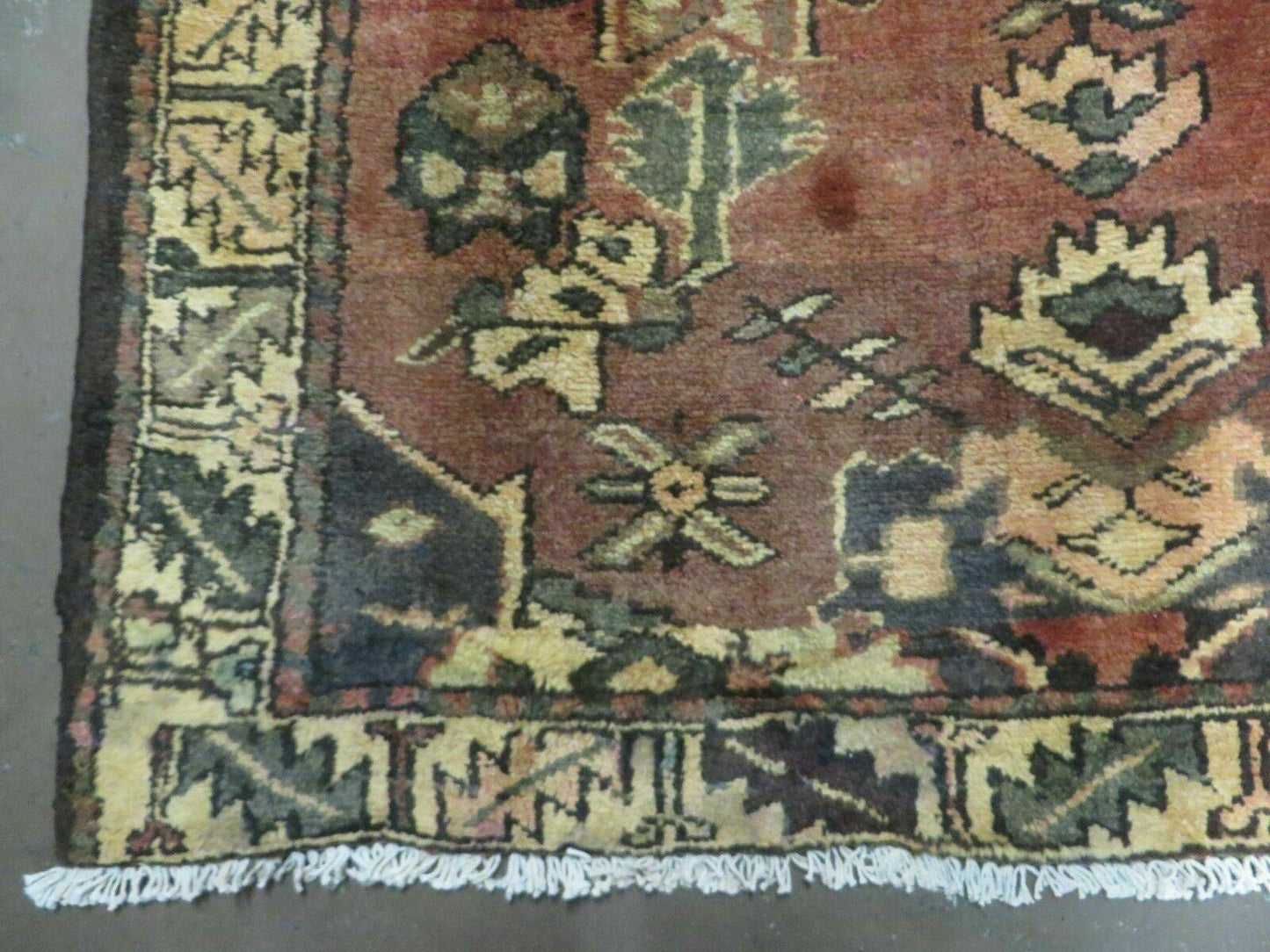 USED 4' X 6' Antique 1920 Handmade Turkish Wool Rug Veg Dye Nice