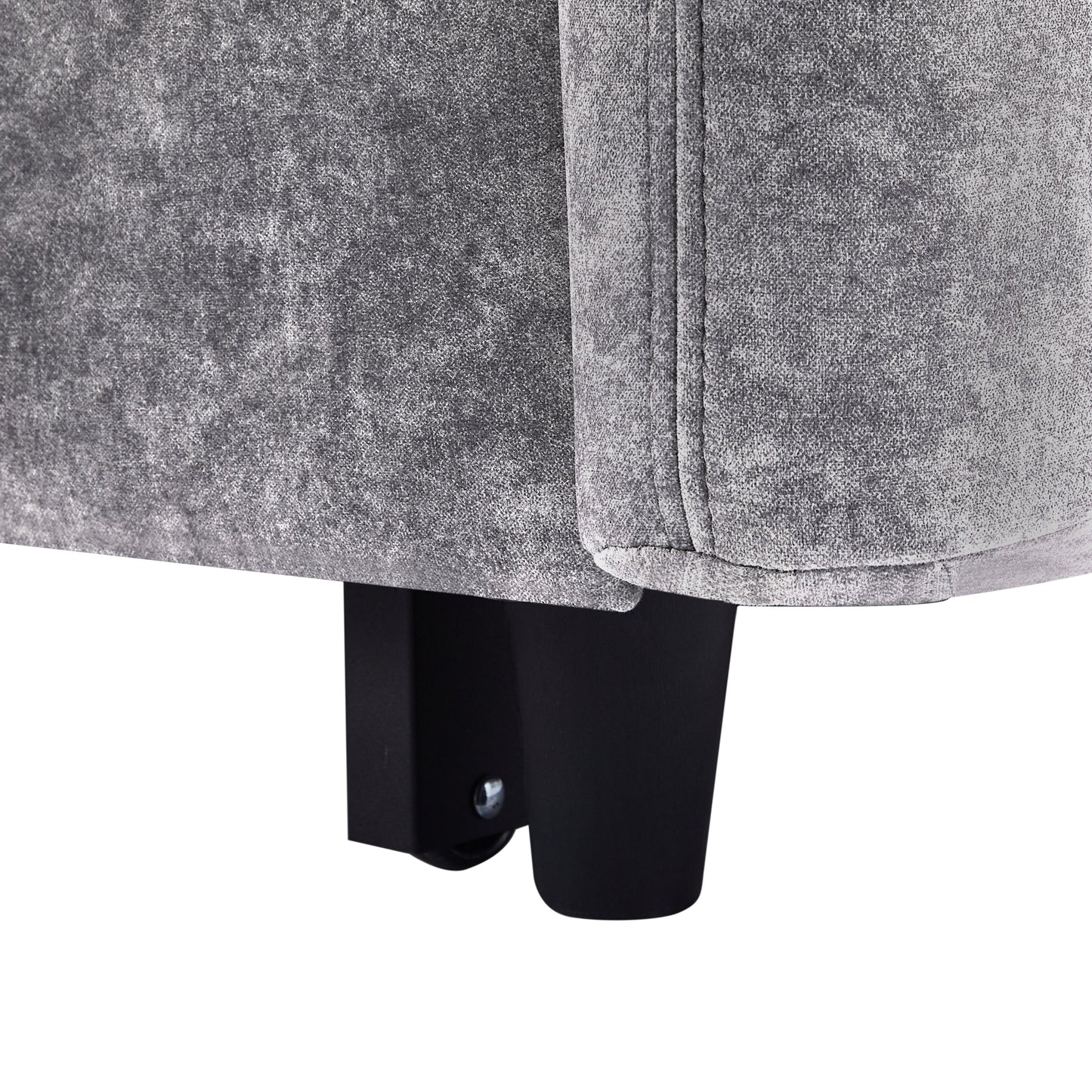 NEW Contemporary Grey Pull Out Sleep Sofa Bed Loveseat with Adjustable Backrest Storage Pockets USB Ports and 2 Soft Pillows