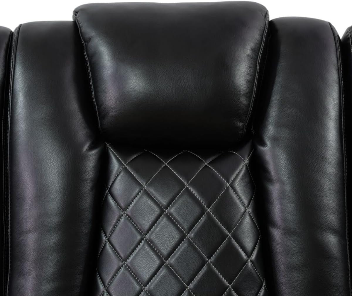 NEW Electric Power Recliner Sofa Black With USB Charging Ports