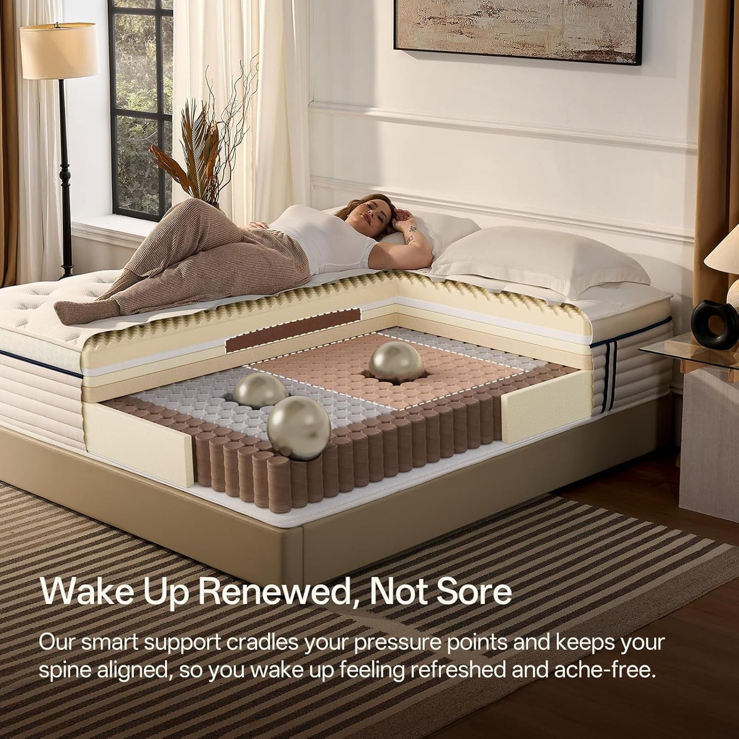 NEW Full Size Memory Foam Hybrid Mattress SerenitySupport