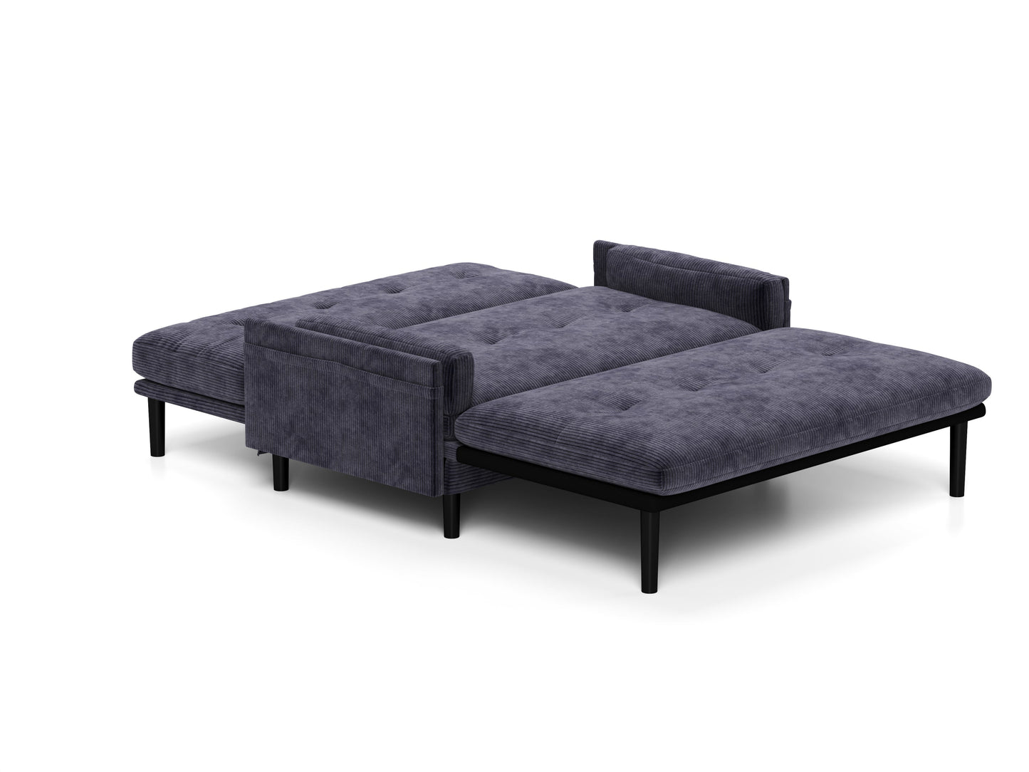 NEW Grey Velvet Loveseat Sofa Bed Lounge Couch