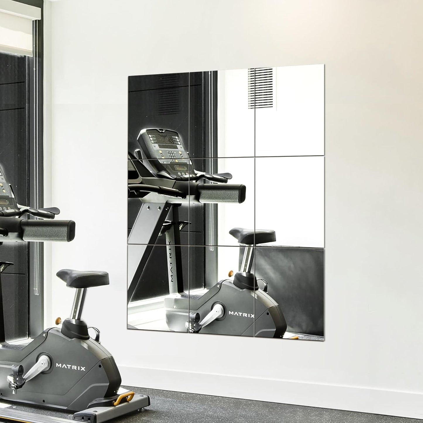 NEW Frameless Full Length Mirror Tiles 16x12 Inch Wall Set