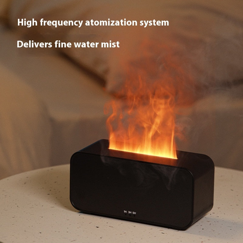 New Timing Simulation Aroma Diffuser Household Flame Humidifier  Aromatherapy Machine Spray Air Flame Humidifier Diffuser