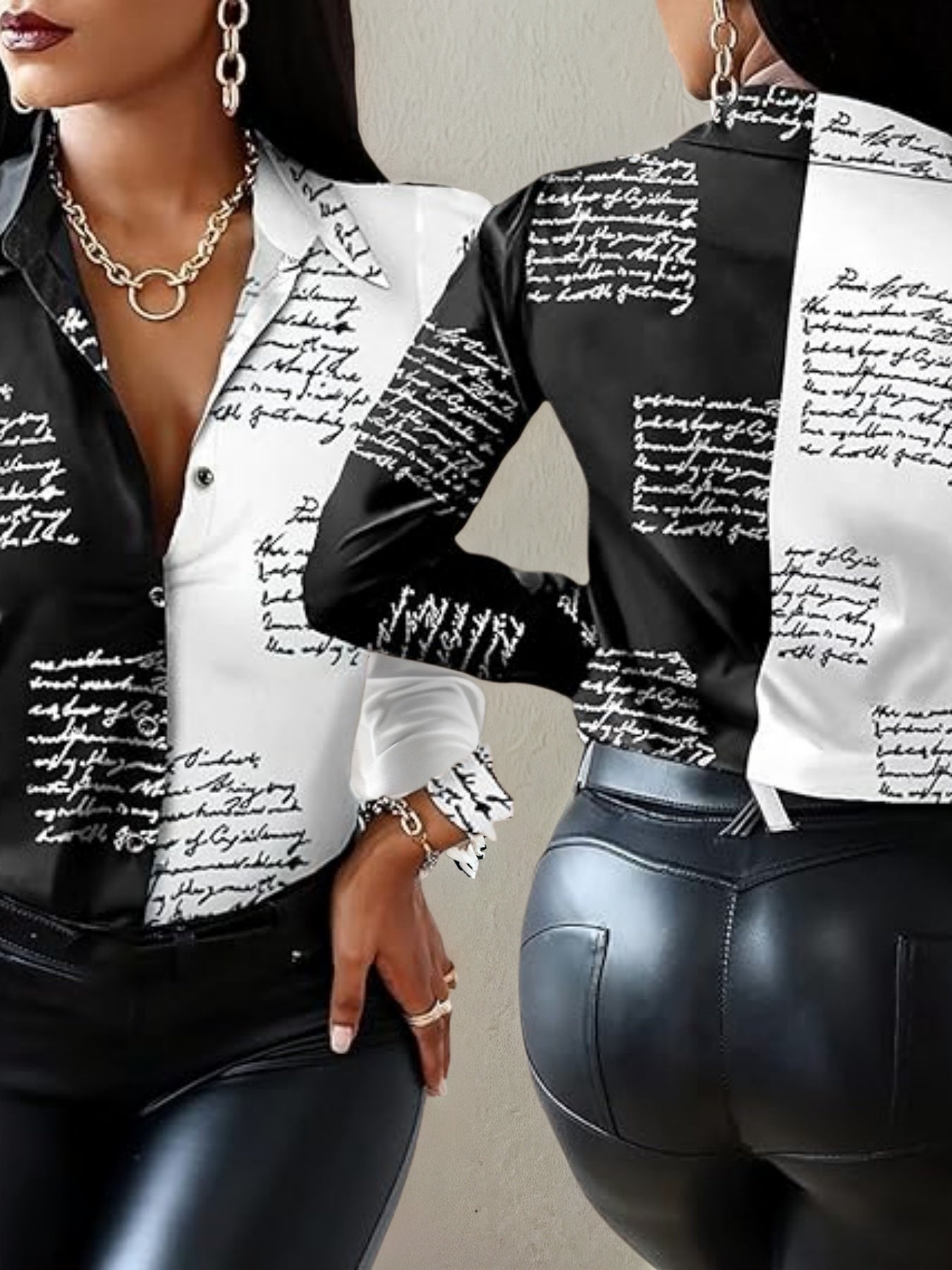 New 2025 New Women's Shirt Fashion Casual Colorful Long Sleeve Shirt Flower Printed Top Loose Neck Sexy T-shirt Fashion