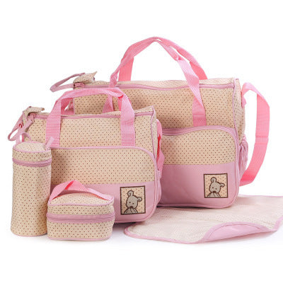 New Baby Diaper Bag Suits For Mom Baby Bottle Holder Mother Mummy Stroller Maternity Nappy Bags Sets