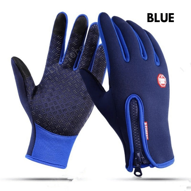 New Winter Gloves Touch Screen Riding Motorcycle Sliding Waterproof Sports Gloves With Fleece